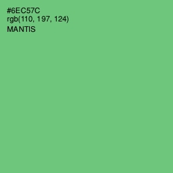 #6EC57C - Mantis Color Image
