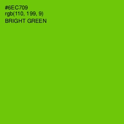 #6EC709 - Bright Green Color Image