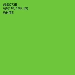 #6EC73B - Bright Green Color Image