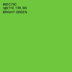 #6EC73C - Bright Green Color Image