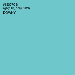 #6EC7CB - Downy Color Image