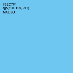 #6EC7F1 - Malibu Color Image