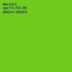 #6ECA1C - Bright Green Color Image