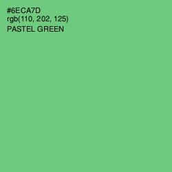 #6ECA7D - Pastel Green Color Image