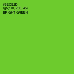 #6ECB2D - Bright Green Color Image