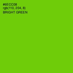 #6ECC08 - Bright Green Color Image