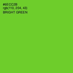 #6ECC2B - Bright Green Color Image