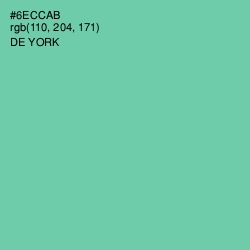 #6ECCAB - De York Color Image