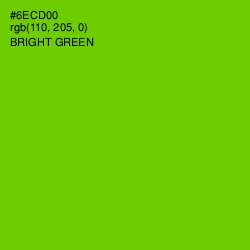 #6ECD00 - Bright Green Color Image