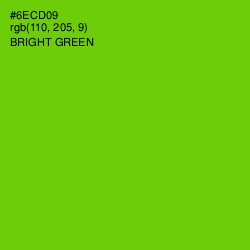 #6ECD09 - Bright Green Color Image