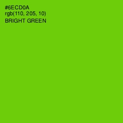 #6ECD0A - Bright Green Color Image