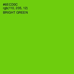 #6ECD0C - Bright Green Color Image
