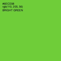 #6ECD38 - Bright Green Color Image