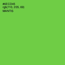 #6ECD45 - Mantis Color Image
