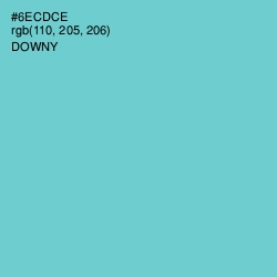 #6ECDCE - Downy Color Image