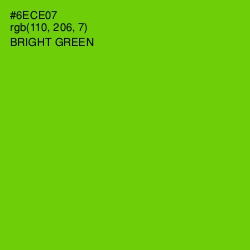 #6ECE07 - Bright Green Color Image