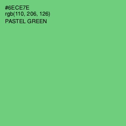 #6ECE7E - Pastel Green Color Image