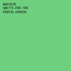 #6ED07E - Pastel Green Color Image