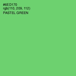 #6ED170 - Pastel Green Color Image