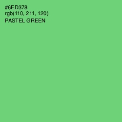 #6ED378 - Pastel Green Color Image