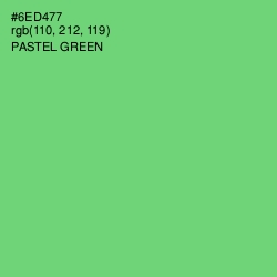 #6ED477 - Pastel Green Color Image