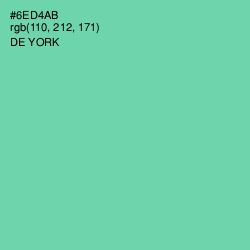 #6ED4AB - De York Color Image