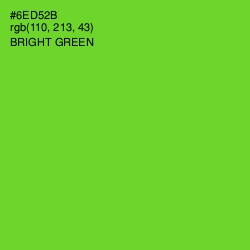#6ED52B - Bright Green Color Image
