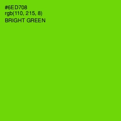 #6ED708 - Bright Green Color Image