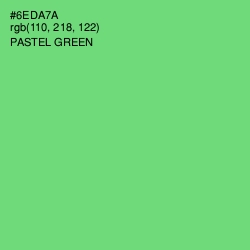 #6EDA7A - Pastel Green Color Image