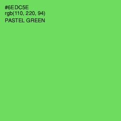 #6EDC5E - Pastel Green Color Image