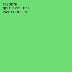 #6EDD76 - Pastel Green Color Image