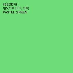 #6EDD78 - Pastel Green Color Image