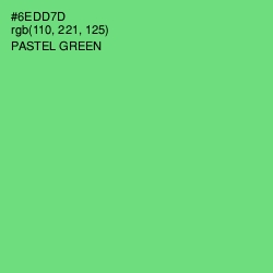 #6EDD7D - Pastel Green Color Image