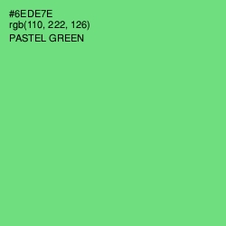 #6EDE7E - Pastel Green Color Image