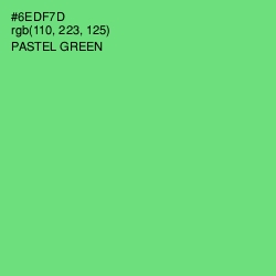 #6EDF7D - Pastel Green Color Image