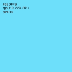 #6EDFFB - Spray Color Image