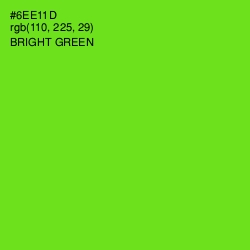 #6EE11D - Bright Green Color Image