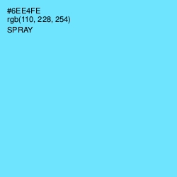 #6EE4FE - Spray Color Image