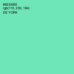 #6EE6B8 - De York Color Image