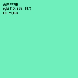 #6EEFBB - De York Color Image
