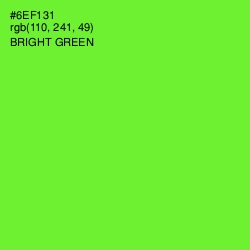 #6EF131 - Bright Green Color Image