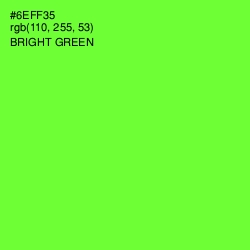 #6EFF35 - Bright Green Color Image