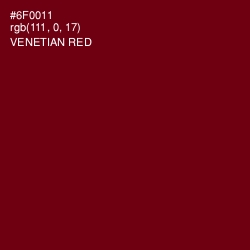 #6F0011 - Venetian Red Color Image