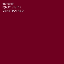 #6F001F - Venetian Red Color Image