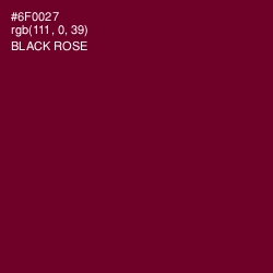 #6F0027 - Black Rose Color Image