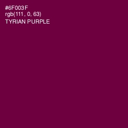 #6F003F - Tyrian Purple Color Image