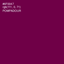 #6F0047 - Pompadour Color Image