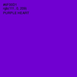 #6F00D1 - Purple Heart Color Image