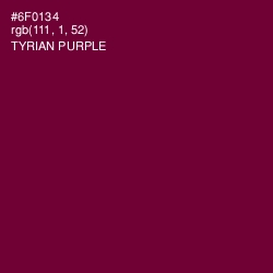 #6F0134 - Tyrian Purple Color Image