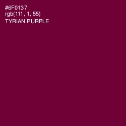 #6F0137 - Tyrian Purple Color Image